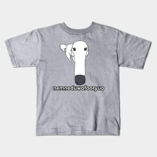 Tiktok long nose dog meme Kids T-Shirt